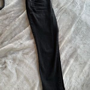Old navy mid rise power slim straight black jean